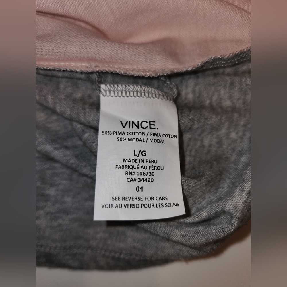 NWOT Vince Pima cotton color-block top - Picture 4 of 4